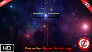360, Free Christian Loop Background Video HD No Copyright / Cross in galaxy / Christian Background