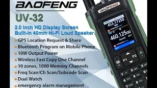 Рация Baofeng UV-32 10W GPS Walkie Talkie Ссылка в комментариях/Product link in comments #ham #hams