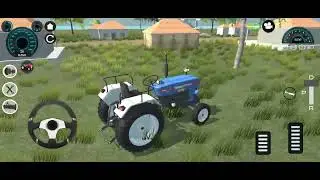 Jhon deere farming with a cultivater in a game #indianvehiclessimulator3dvideos 