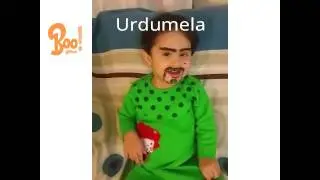 Cute baby afraid by his own cute mustache - UrduMela - must watch - funny 2016