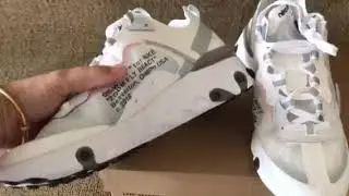 Off-white x Nike air react element 87 white (mksole.cn)