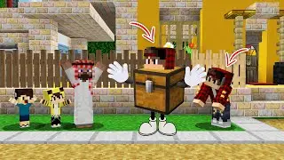 ماين كرافت لكن تحولت صندوق في لعبة الغميضة 😨 افلام ماين كرافت