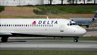 Delta Airlines Boeing 717-2BD [N961AT] Takeoff Charlotte CLT