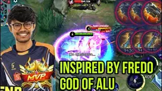 INSANE DAMAGE! INSPIRED BY FREDO&rsquo;S ALUCARD| MYTHIC GLORY 60+ STARS~Mobile Legends #mlbb #alucard