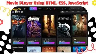 Netflix Clone Using #html #css #js |Full Project Tutorial | Create a Responsive Movie Player Website
