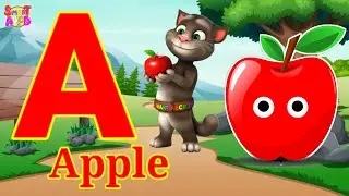 Phonics Song 2 with TWO Words in 3D - A For Apple🍎🍏- ABC Alphabet Songs with Sounds for Children's