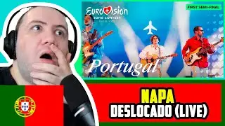 🇵🇹 NAPA - Deslocado (LIVE) | Portugal | First Semi-Final | Eurovision 2025 | TEACHER PAUL REACTS