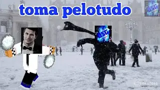 Guerra se bolas de nieve Vs Samudrake  | Minecraft Ps4