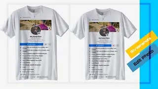 Facebook profile screenshots photo edit for t-shirt | how to edit t-shirt design | Next Updateedit