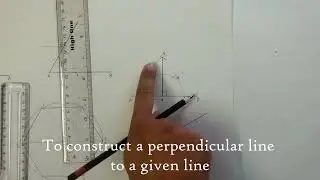How to construct a perpendicular and a parallel line to a given line?