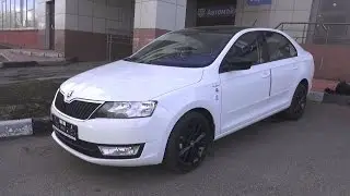 2017 &Scaron;koda Rapid Hockey Edition 1.6 MPI MT 90 л.с. Обзор (интерьер, экстерьер, двигатель).