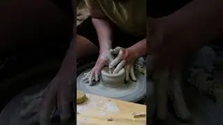Throwing a simple vase. #simple #vase #art #handmade