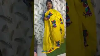 Reshom check owl motive boutique saree #saree #mdboutique #designersaree #embroidery