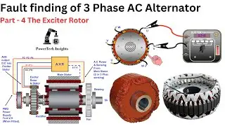 Fault finding of 3 Phase AC Alternator | Part - 4 The Exciter Rotor
