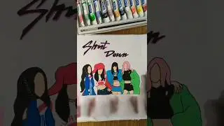 Happy 7th anniversary Blinks 🖤💖 #shortsvideo #artpage #shortsviral #lineart #blackpink