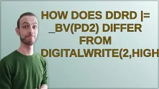 Arduino: How does DDRD = _BV(PD2) differ from digitalWrite(2,HIGH)?