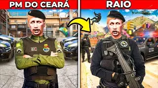 Jogando COMO um POLICIAL do CEAR&Aacute; no GTA RP!!