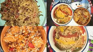 New Year Celebration Chinese non veg food Recipes Dinner Cooking noodles ASMR 
