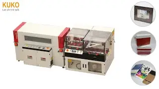 vertical L bar sealer shrink wrapping packing machine for 5 boxes