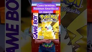 C&oacute;mo terminar Pok&eacute;mon amarillo en un segundo #pokemon #pokemoncards #pokemontcg #pokemongo #gaming