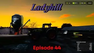 Moving dung, and back at grass (episode 44 ladyhill) farming simulator 25