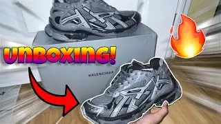 UNBOXING BALENCIAGA RUNNER GREY (Review + on foot)