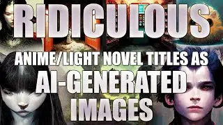 Ridiculous Anime/Light Novel Titles as AI-Generated Images