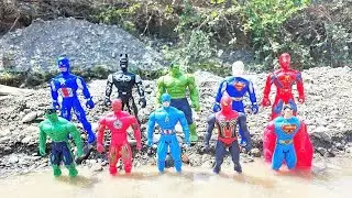 HULK vs CAPTAIN AMERICA vs SPIDERMAN AVENGERS THANOS,HULK CARTOON, IRONMAN, BATMAN ASSEMBLE #shopee