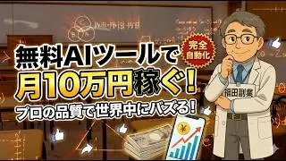 【 CapCut / AI 副業 】無料AI で アニメ動画 を作成し 月300万円 を 目指す方法 を 徹底解説 ！【 会社員 / 在宅 】