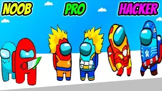Crewmate Adventure: Animation Parkour - NOOB vs PRO vs HACKER