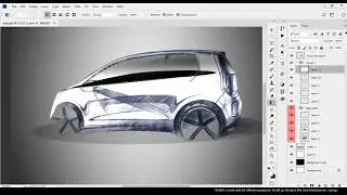 Car Design - Basic Photoshop Rendering - Lvl1