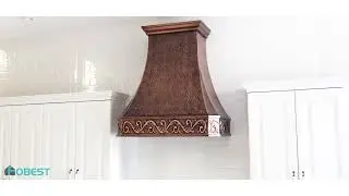 Fobest custom copper range hood with handmade apron design#rangehood#kitchendesign #kitchenhood