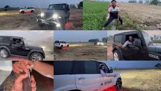 Scorpio vs Thar OffRoading💥 || खेत मैं उठा दिया धुँआ Iphone Crash😱 #scorpio #thar