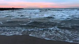 Waves at Sunset on Long Island Sound