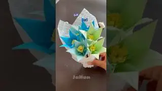Father&rsquo;s Day gift 💙🩵| Special Father&rsquo;s Day | #diy #fathersday #paperflower #papercraft