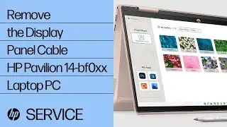 Remove the Display Panel Cable | HP Pavilion 14-bf0xx Laptop PC | HP