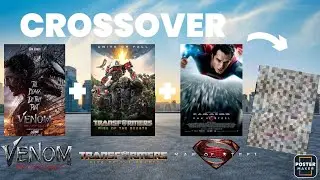 Crossover movie poster (part 6) optimus prime and superman and venom