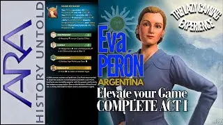 Eva PER&Oacute;N - Complete Act 1 - Argentina - ARA History Untold - Grand Duke difficulty