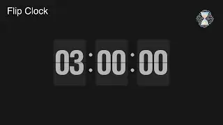 3 Hour Timer ⏱️ Flip Clock Countdown | Half Workday Timer - ChronoFlow