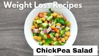 Healthy Chickpea Salad Recipe For Weight Loss  | Chickpea salad | White Pot 