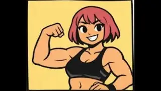Female Muscle Comic: Brad and Samantha: 'Swolemates'
