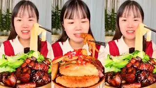ASMR Mukbang: Spicy Braised Pork with Chicken Feet and Chilli Sauce | Quick Eats Mukbang