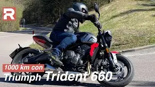 Triumph Trident 660 - prova di 1000 km - ecco come va la naked media che punta in alto