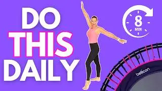 8 Min Daily Rebounder Workout | Lymphatic Detox To Feel Amazing!