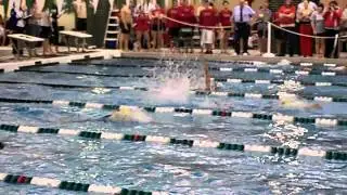 Women's 100 Back Widmann, Reidler GLIAC 2012 Finals