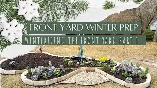 Front Yard Winter Prep: Winterizing The Front Yard|PART 1 Yard Cleanup With Me