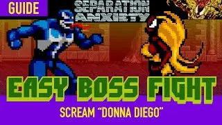 How to Defeat Scream - Sega Genesis Spider-Man and Venom Separation Anxiety Boss