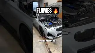 BIG TURBO BMW M240i DYNO PULL (FLAMES) #b58 #bmw #flames #turbo #m240i #docrace #m340i #supra