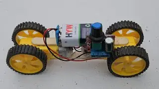 How To Make A 4 By 4 Gear Motor Car With 9volt Battery