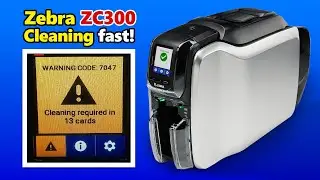 How to Clean Zebra ZC300 Card Printer &mdash; Step-by-Step Using Cleaning Kit